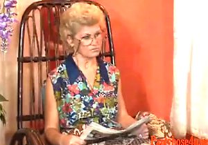 Grandma tasting that beautiful cock on camera