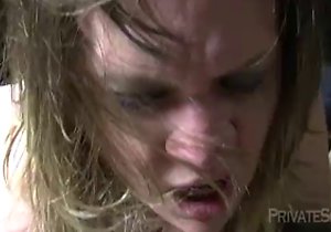 Brunette cannot stop fingering her own holes