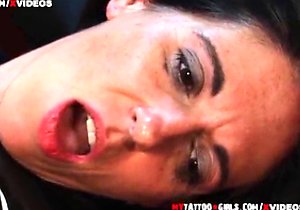 Impressive tattoo-themed mature fuck scene